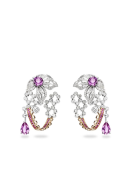 PIAGET-Couture Precieuse collection-Earrings-pink gold-pink sapphires-diamonds
