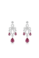 PIAGET-Couture Precieuse collection-Earrings-white gold-spinels-diamonds