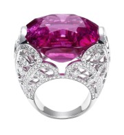 PIAGET-Couture Précieuse ring Magnificent Adornments Inspiration-rubellite-diamonds