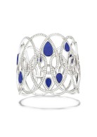 PIAGET-Extremely Piaget bracelet-white gold-diamonds-lapis lazuli cabochons