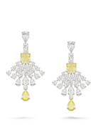 PIAGET-Extremely Piaget collection-Earrings-white gold-diamonds-yellow diamonds