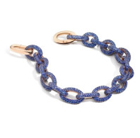 POMELLATO-Pom Pom rbracelet-pink gold-tanzanite