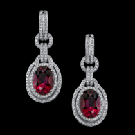 PROCOP Robert-Parisian Collection-rubellite-diamonds-earrings
