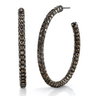 RICARDO BASTA-brown diamonds-earings