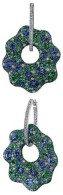ROBERT PROCOP-American glamour collection Sapphire-Tsavorite-Diamond Drop Earrings