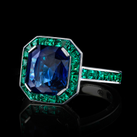 ROBERT PROCOP-Important Gem collection-Sapphire-emerald-ring