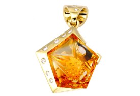 SIKIRDJI Laurent-pendantyellow gold-citrine