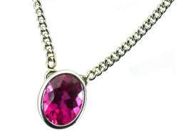 SIKIRDJI Laurent-pendentif-white gold-rubellite Cruzeiro