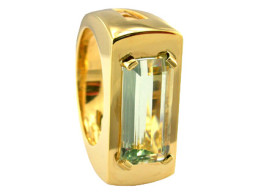 SIKIRDJI Laurent-ring-green moonstone from Tanzania