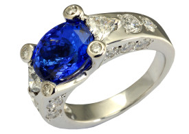 SIKIRDJI Laurent-ring-tanzanite-diamonds