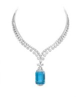 TIFFANY & Co-Diamond-necklace-aquamarine