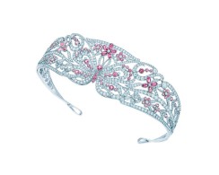 TIFFANY & Co-Tiara-Blue Book collection-platinum-pink spinels- diamonds