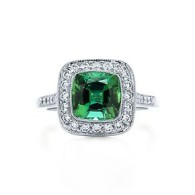 TIFFANY & Co-green tourmaline-ring-platinum-diamonds
