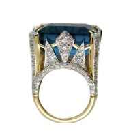 TONY DUQUETTE-Ring-Blue Fluorite-Diamond