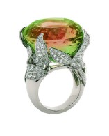 VAN ClEEF & ARPELS-Arbre aux Songes ring-Midsummer Night's Dream-White gold-diamonds-tourmaline