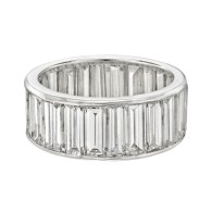 VAN ClEEF & ARPELS-Baguette Cut Diamond Eternity Band Ring