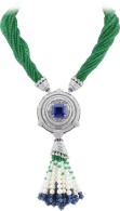 VAN ClEEF & ARPELS-Peau d'Âne Enchanted Forest-necklace-diamonds-sapphire-emerald