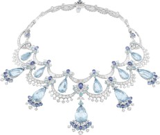 VAN ClEEF & ARPELS- Peau d'Âne collection-gold-Colour of Time Dress necklace-diamonds-tourmalines-sapphires-aquamarines