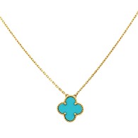 VAN ClEEF & ARPELS-Pendand-Alhambra collection-Turquoise