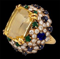 VAN ClEEF & ARPELS-Sapphire-Diamond-Emerald-Ring