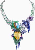 VAN ClEEF & ARPELS-Splendeur Africaine necklace-yellow sapphire-sapphires-emeralds-diamonds-chrysoprase-turquoise