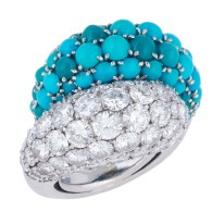 VAN ClEEF & ARPELS-Turquoise-Diamond-Ring