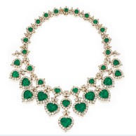 VAN ClEEF & ARPELS-emerald-diamond-necklace