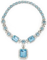 VAN ClEEF & ARPELS-platinum-diamond-aquamarine-necklace