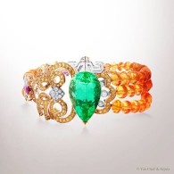 VAN ClEEF & ARPELS-the Solor bracelet-High Jewellery-collection Ballet Précieux La Bayadère-Mandarin garnet-grren toumaline