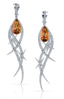 WEBSTER STEPHEN-Couture Earrings-Zultanite-White Gold-pave White Diamonds