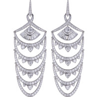 WEBSTER STEPHEN-Couture Voyage collection-New York Earrings-diamonds-white gold