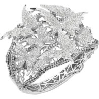 WEBSTER STEPHEN-Flight  by Night collection-Pavé cuff ring-white gold-diamonds