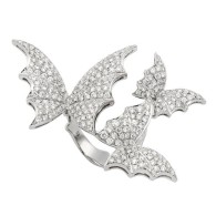 WEBSTER STEPHEN-Flight  by Night collection-Pavé large ring-white gold-white diamonds