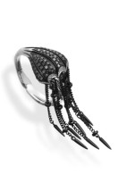 WEBSTER STEPHEN-Jewels Verne Baby Jelly Fish Ring-black diamond pave-white gold