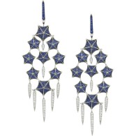 WEBSTER STEPHEN-Stargazer collection-earring-white gold-blue sapphires-white diamonds