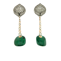 ZORAB -earings-emeralds-diamonds