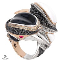 ZORAB-white diamonds-black diamonds