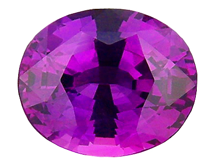 Unheated purple sapphire