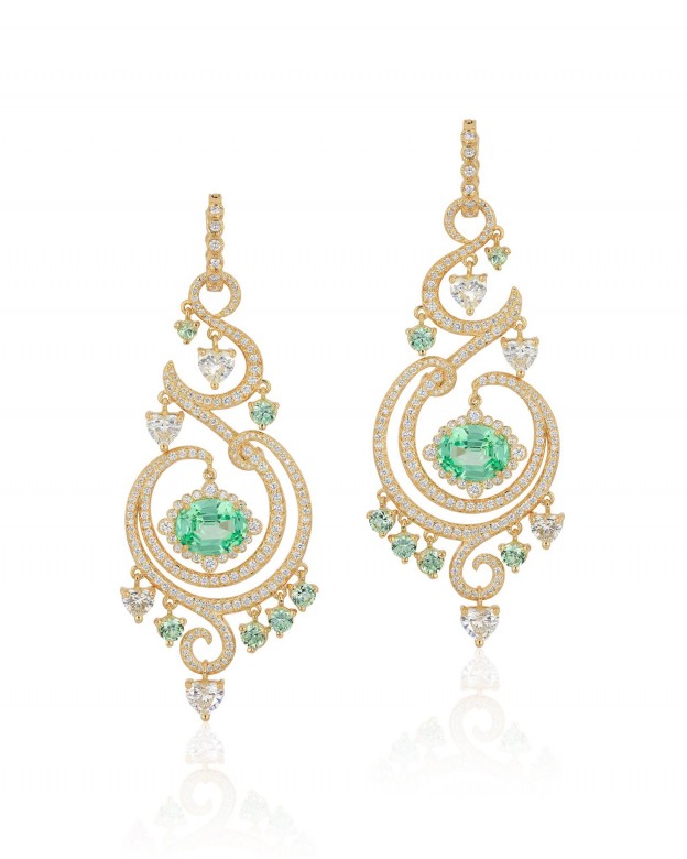 ERICA COURTNEY grossular garnets - diamonds