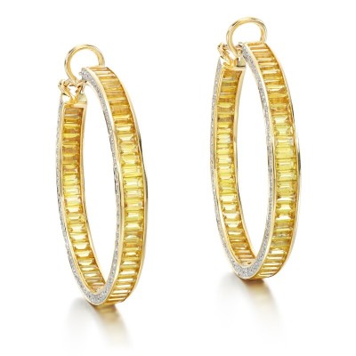 #ADLER #yellow sapphire #saphir jaune #diamond #diamant #earrings #Boucles d'oreilles #2012