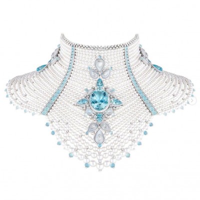 #BOUCHEREON #Necklace #Aquamarine #Moonstones #CulturedPearls