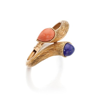 #BOUCHERON #Lapis lazuli #coral #bracelet #'Serpent Bohème' #corail