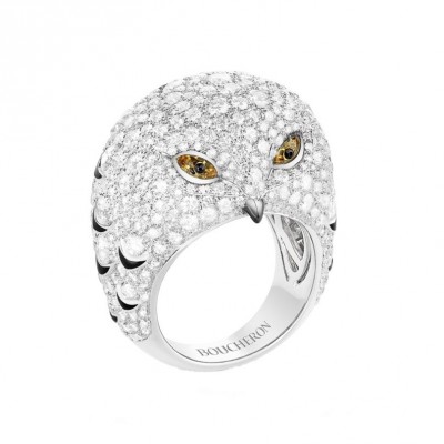 #BOUCHERON #Ring #Chouette #Diamonds #Yello sapphires