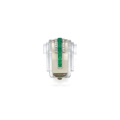 #BOUCHERON #RockCrystal #diamonds #emeralds #clip