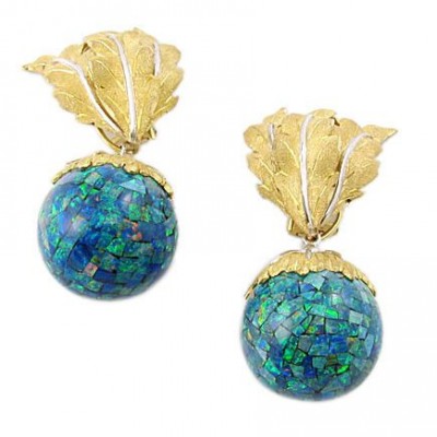 BUCCELLATI-Opale-boucles d'oreilles