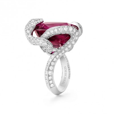 #Boucheron #Ring #Diamants #Rubellite