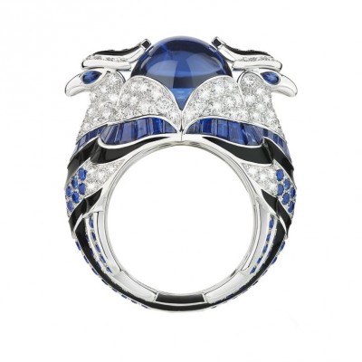 #Boucheron #Ring #Diamonds #Tanzanites #Blue Sapphires