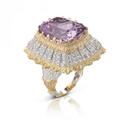 #Buccellati #bague #diamants #Kunzite