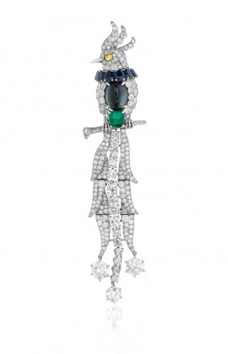 #CARTIER #Broche #Saphirs #Emeraude #Diamants #Sapphire #Emerald #Diamond #brooch