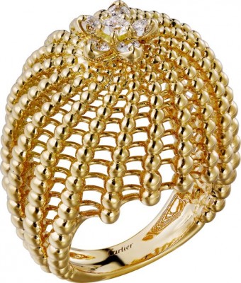 #CARTIER #Cactus ring #Gold #Diamond #diamant